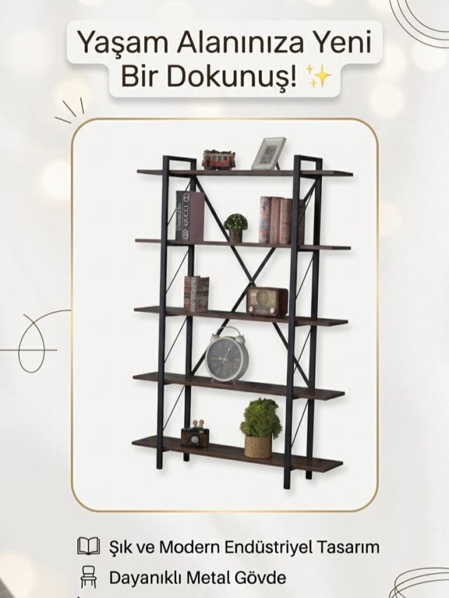 Metal Kitaplık