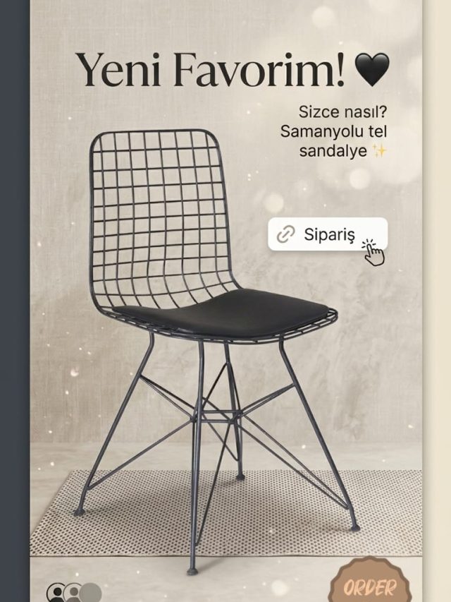 Samanyolu Tel Sandalye